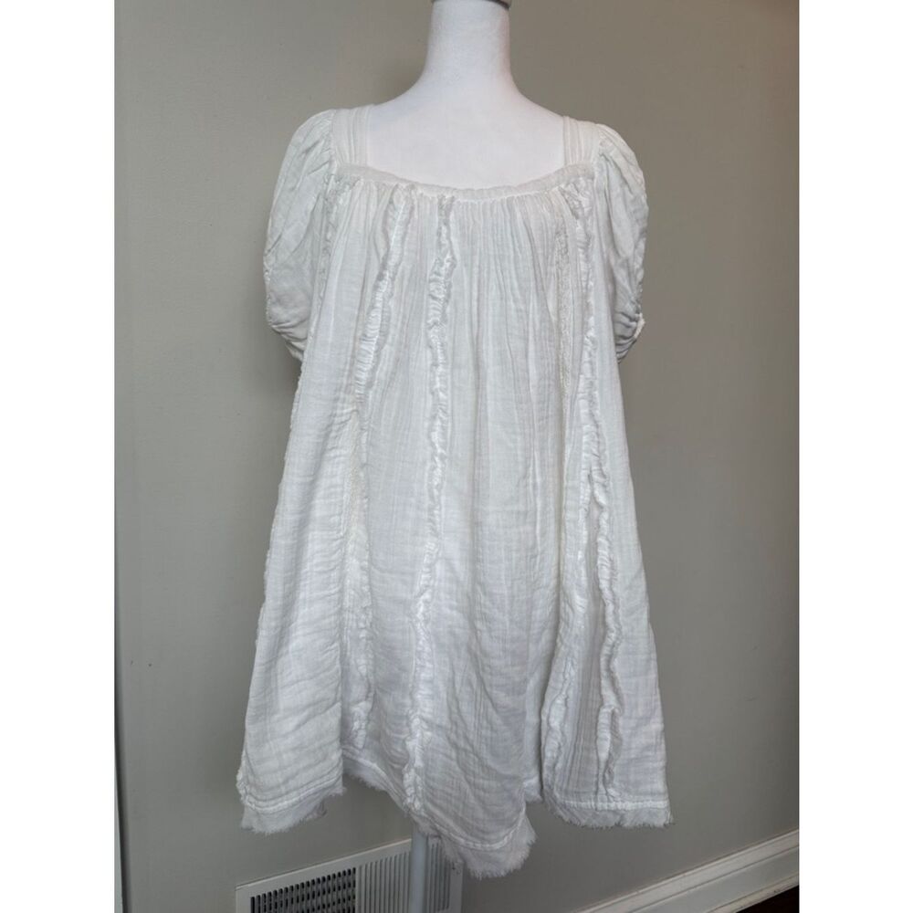 Free People White Boho Peasant Tunic - Picture 3 of 10